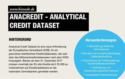 Produktflyer Bisnode AnaCredit Datensatz