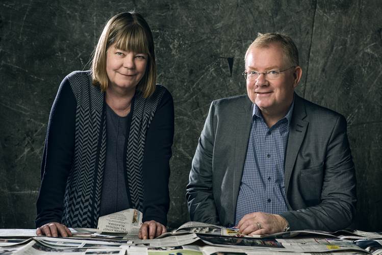 Ann Catrin Thunberg, analyschef, SvD och Per Selin, senior analytiker, Bisnode