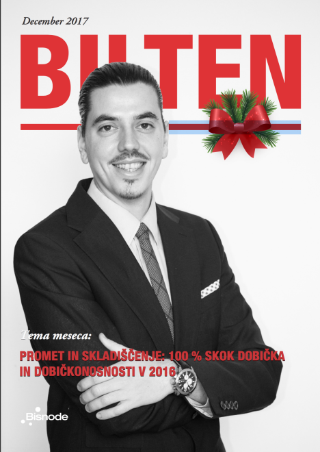 December 2017: Promet in skladišcenje: 100 % skok dobička in dobičkonosnosti v 2016