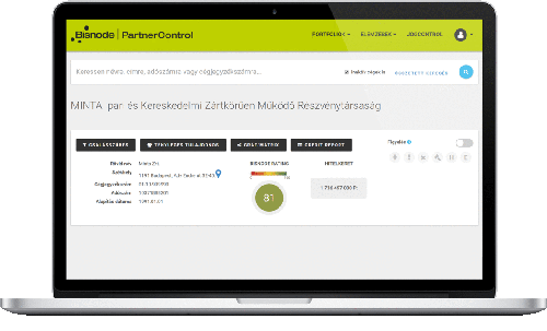 Bisnode PartnerControl Csalásszűrés