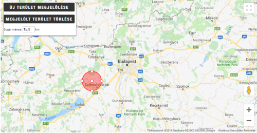 Új térkép funkció